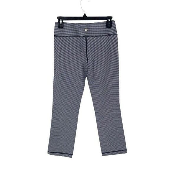 Lululemon Coast To Class Pant Gingham Inkwell Size 6‎ Navy White - Picture 6 of 10